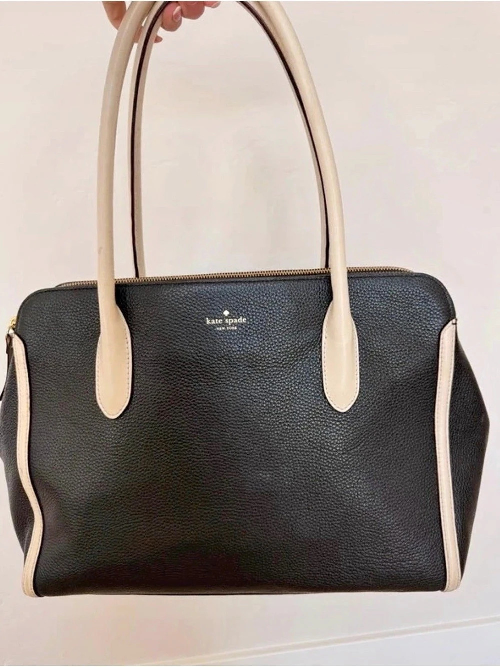 Kate Spade Black & Cream Satchel